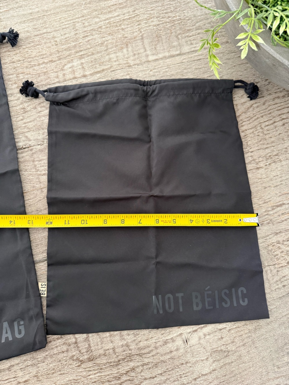 Beis black travel bags for suitcase set of two - Picture 4 of 7